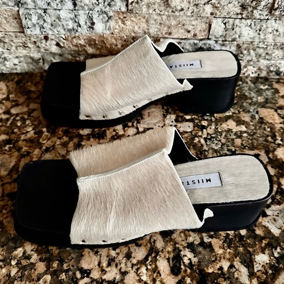 Miista Authentic Leather Clogs with Studded Strap - Picture 11 of 15